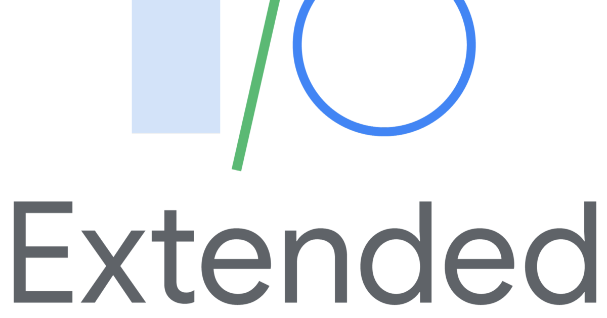 Logotyp för I/O Extended Malmö med stiliserad blå I/O ovanför ordet Extended i fetstilta grå bokstäver och MALMÖ i mindre grå text nedanför.